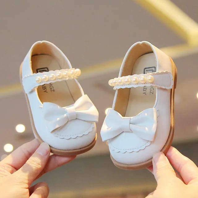 Fashion Bow Dress Party Shoes Kids